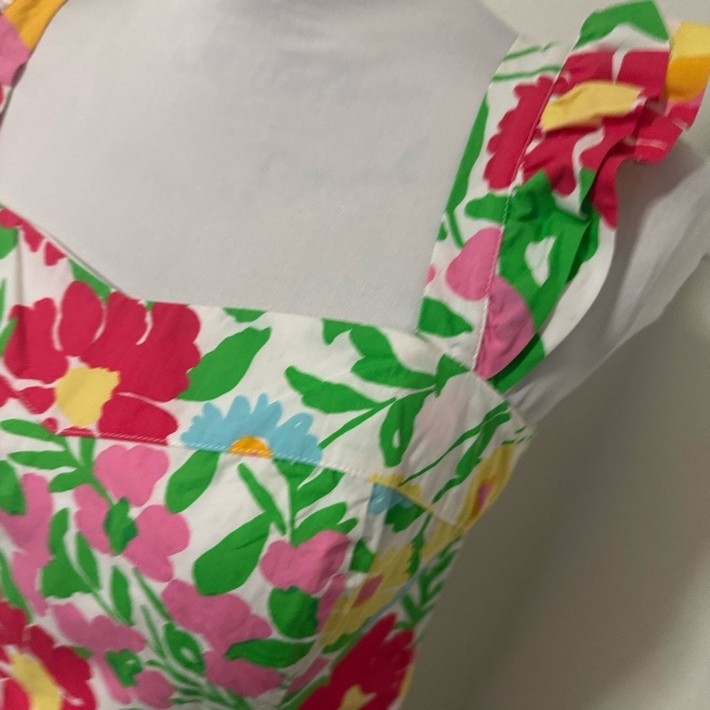 Lilly Pulitzer Sarafina Big Garden By The Sea Floral Mini Dress EUC Size 8 $198 - Picture 5 of 11